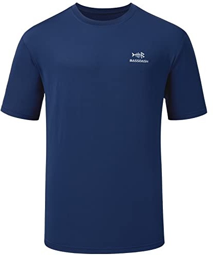 Bassdash Hombre Camiseta UPF 50 + de Pesca de Manga Corta Camiseta de protección Solar Ultravioleta función de montañismo Camiseta