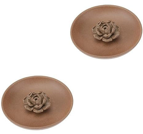 Warmhm 2sätze Lotus Räuchergefäß Aus Zen Style Incense Tray Mit Handgefertigtem Design Für Zuhause Teehaus Und Meditation Mit Dualer Funktion Für Räucherstäbchen Und Kerzen