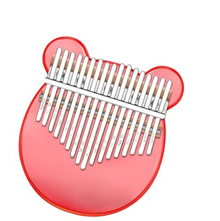 Kalimba Piano Transparentes Kalimba-Daumenklavier Aus Acryl Mit 17 Tasten, Musikinstrument Mit Tuner-Hammer-Kalimba-Gehäuse
