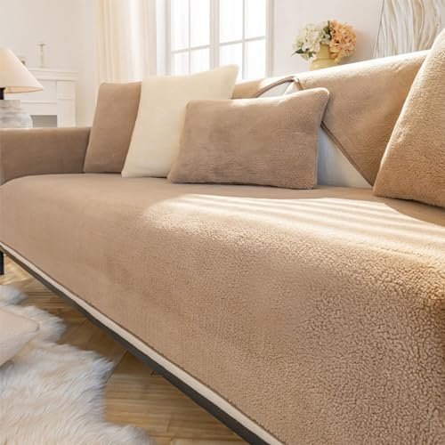 Weiche Samt-Sofabezüge in für 1-4 Sitzer, mit rutschfester Unterlage, ideal als Überwurf und Schutz für Sofas, auch passend für Ecksofas, und geeignet als Sofaschoner für Haushalte mit Hunden.
