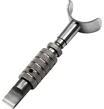 EXCEART Strumento Per Intagliare La Pelle Rotativo Regolabile, Coltello Per Intaglio in Acciaio Ad Alta Durezza Impugnatura Ergonomica a U, Utensile Per Lavorazione Artigianale Del Cuoio Fai Da Te