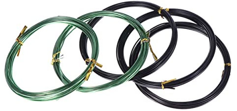 BESPORTBLE 5 Rollos Manual Alambre De Aluminio Suave Alambre De Color Aluminio Recocido Alambre Para Jardineria Alambre Para Hacer Joyas Alambre De Color Artesanal Bicicleta