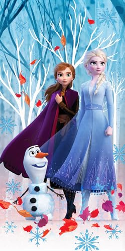 BERONAGE Frozen die Eiskönigin Badetuch Team 75 x 150 cm 100% Baumwolle Velours-Qualität Strandlaken Strandtuch Handtuch Badelaken Saunatuch Anna ELSA Kristoff Arendelle Disney Passend zur Bettwäsche
