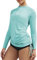 Ewedoos UV Shirt Damen Wasser UPF 50+ Quick Drying 1/4 Zip Schwimmshirt Damen für Surfen Wandern Wassersport Strand Urlaub Funktionsshirt Langarm