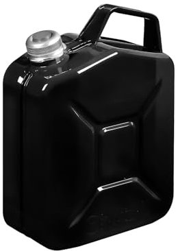 Tanica Carburante in Metallo Verniciata a Polvere Epossidica, da 5L, con Tappo Magnetico, Spessore 0.9mm, per Gasolio, Benzina e Kerosene