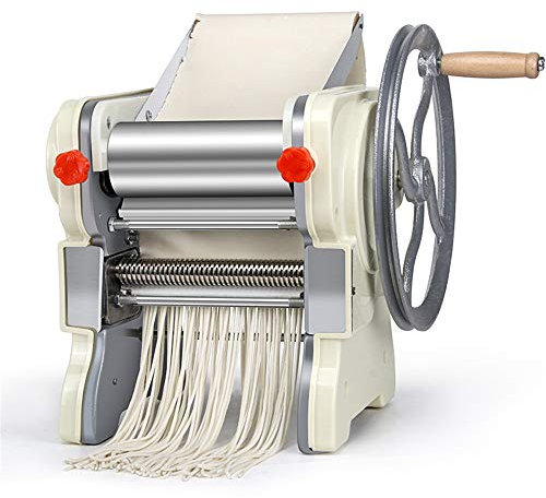 CCKUHN Machine à pâtes Professionnelle multifonctionnelle Manuelle pour Nouilles, boulettes de Peau, Presse, Machine à Nouilles fraîches (Couleur : Blanc, Si (Blanc 36 x 34 x 24 cm)