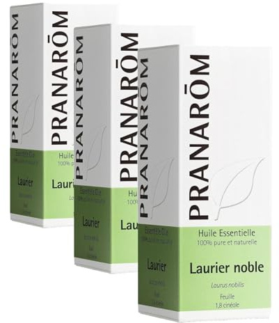 Pranarôm |Huile Essentielle Laurier Noble | Laurus Nobilis | Feuille | HECT | 5 Ml (Lot de 3)