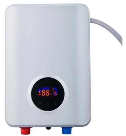 BINGNU Chauffe-Eau électrique, Chauffe-Eau instantané, Chauffe-Eau Électrique Mini Chauffe-Eau Instantané Électrique sans Réservoir pour Cuisine Salle de Bain