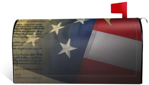 Copertura per cassetta postale personalizzata con stampa di aquila americana, copertura magnetica per cassetta delle lettere, dimensioni standard 53,3 x 45,7 cm