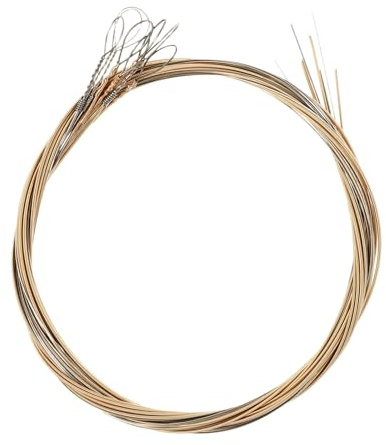 Yardwe Juego de 8 hilos para mandolina de acero inoxidable y cobre fosforado, diseño fácil de reemplazar y accesorio práctico para mandolina