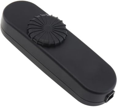 Cpolebev Interruptor Regulador Intensidad LED, Interruptor Regulador Intensidad Giratorio Rango Completo, Interruptor Lámpara Línea para Lámpara Mesa 220V, Lámpara LED, Bombillas Halógenas