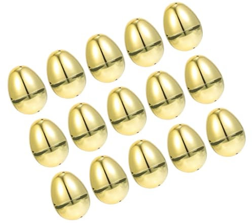 Mipcase 15 Stück Eier Befüllbar Blanko Befüllbare Eier Dekorative Eier Dekorierte Eier Eier Ornament Künstliche Eier Gefälschte Eier Heimdekoration Korb Osterdeko Befüllbar