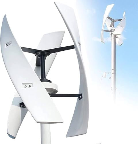 DECAKE Aerogenerador Maglev de 3000 W con 3 aspas, generador eólico doméstico de Alta eficiencia, Equipo Universal para Sistemas híbridos, Ideal para alumbrado público, Controlador de 24