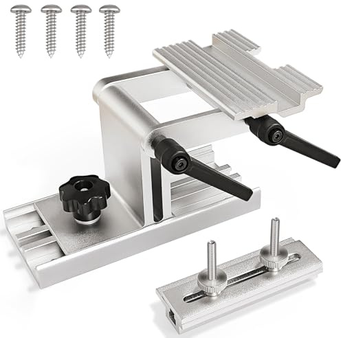UF-SHARP Bench Grinder Tool Rest, Adjustable Replacement Tool Rest Sharpening Jig for 6 inch and 8 inch Bench Grinders, with Flat Miter Slide