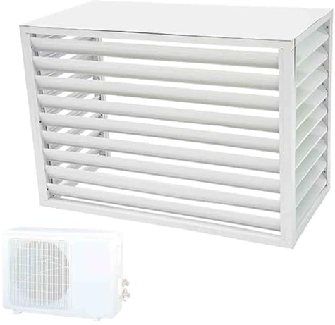 Copertura per condizionatore d'aria esterna, copertura resistente all'acqua per pompa di calore per recinzione decorativa privata