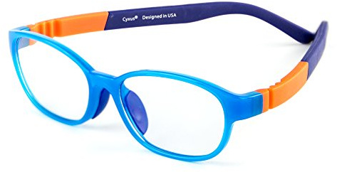 Cyxus Kids Blue Light Blocking Glasses Computer Game Spring Hinges Eyeglasses for Boys Girls Age 6-15