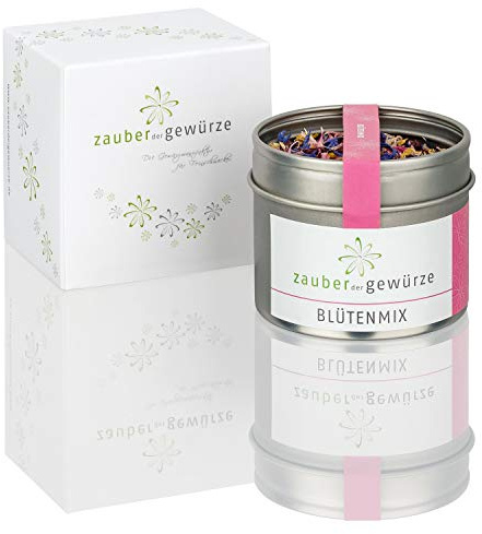 Zauber der Gewürze Blütenmix 1-er Geschenkbox | Essbare Blüten in Premiumqualität, Gewürze Geschenkset für Hobbyköche & Genießer, 5 g