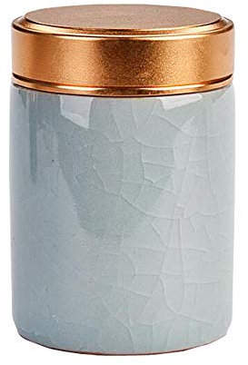 Jingyun Japanese Traditional Tea Caddy Ceramics Tea Mini Canister Tea Jar D02