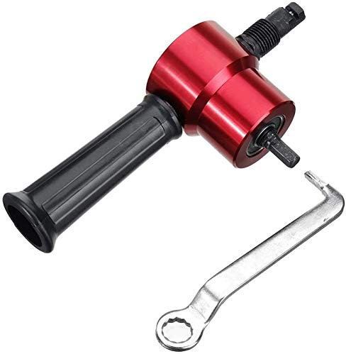 Tools Drilling equipment YT-160A Red Double Head Sheet Metal Nibbler Cutter Drill Attachment Metal Sheet Cutter Fit For Electric Drill mandrel Drill bit Set