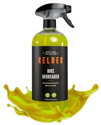 relber - Desengrasante Cadena Bicicleta 1L | Desengrasante Industrial Especializado para Todo Tipo de Bicicleta | Limpiador Cadena Bicicleta | Degreaser Bike y Limpia Cadenas Bicicleta