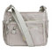 Milky Way Wasserdichte Damen-Umhängetasche, mit mehreren Taschen, verstellbarer Riemen, Crossbody-Handtaschen, lässige Segeltuch-Kuriertaschen, grau, Einheitsgröße