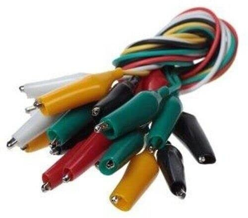 for Aligator Test Lead Wire Kit Tester Electric Jump Jumper Alligator Clip On Set