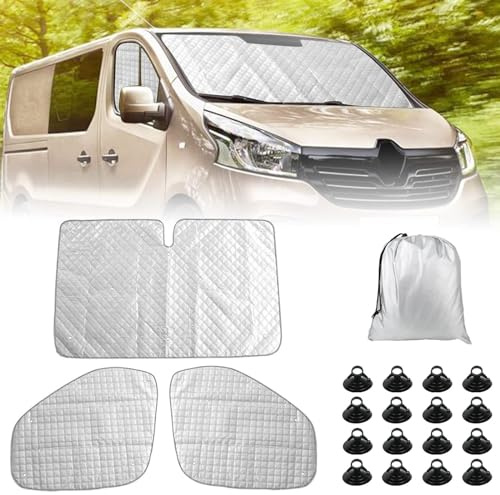 3PC Thermomatte Fahrerhaus Innen für Opel Vivaro Renault Trafic 2001-2014