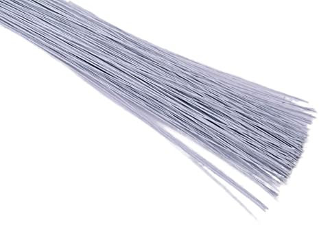 BANGHA Blumendraht,Floristendraht 23 Lenght Craft Florist Draht 26Gauge Grüne Papier bedeckte Wire 200 stücke Kranzdraht Basteldraht (Color : White)