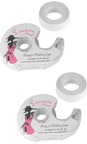 VILLCASE 4 Pièces Ruban Adhésif en Tissu Soutiens- Transparents pour Femmes Ruban Adhésif Double Face pour La Peau Bande De Corps Boob Manquer Antidérapant Autocollants Poitrine
