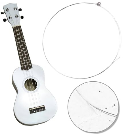 Akustikgitarrensaiten als Ersatz für Gitarre mit Kugelenden | Ersatzsaiten für Akustische Gitarre, Stahlkern in Silber, Stabile Schwingung, für Gitarrenanfänger und Musiker