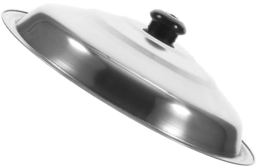 Ciieeo Replacement Stainless Steel Frying Pan Lid Pot Cover for Cookware Easy to Various Pots and Frying Pans Random Style