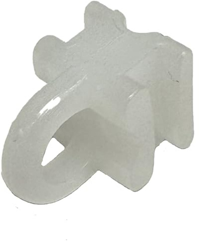 rewagi Occhielli scorrevoli per guide in alluminio, larghezza 6 mm, nero SUW (bianco, 100 pezzi)