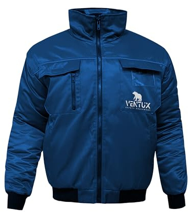 VENTUX SAFETY EQUIPMENT Veste multifonction pour homme renforcée pour le travail extérieur, bleu, L