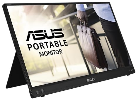 ASUS ZenScreen 15.6 Inch 1080P Portable Monitor (MB16ACVR) - Full HD, IPS, Eye Care, Flicker-Free, Blue Light Filter, Kickstand, USB-C Power Delivery, for Laptop, PC, Phone, Console