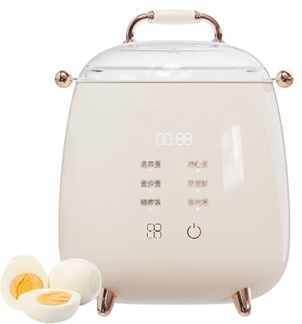 Hervidor de huevos in-teligente multifuncional de 400 W, máquina de desayuno con apagado automático, puede contener 5 huevos, se utiliza para hervir huevos y hacer gachas, 220 V