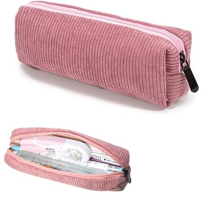 Viechoes Rosa Federmäppchen Aesthetic für Mädchen Teenager Schule - Klein, Pencil Case für Schule