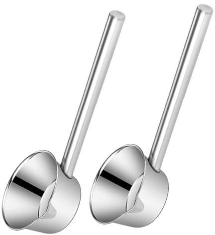 Ciieeo 2pièces Louche Inox Robuste Avec Bec Verseur Manche Long Épaissi Pour Cuisine Jardin Et Cantine Cuillère à Soupe Pour Eau Et Soupe