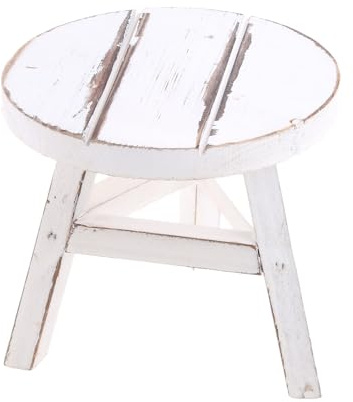 Hxyxbnhno Newborn Baby Photography Stool, Retro Style, Wooden Seat, No Cushion, Perfect for Photoshoots & Gifts
