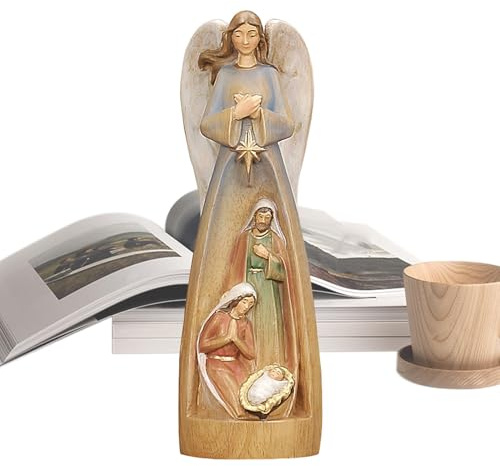 Figura de madera de la Sagrada Familia,Figura de la Sagrada Familia Belén