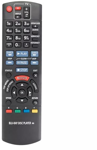 XINFUTE N2QAYB000874 passend für Panasonic Disc Remote DMP-BDT130 DMP-BDT225 DMP-BDT230