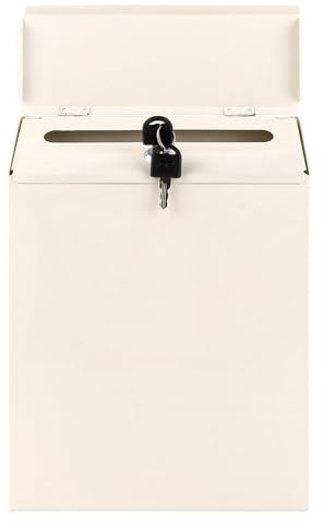 MUXHEL Boîte aux lettres murale anthracite 22 x 6,5 x 29 cm avec compartiment à journaux et plaque nominative - Boîte aux lettres murale avec fenêtre de visualisation - 2 clés - Blanc