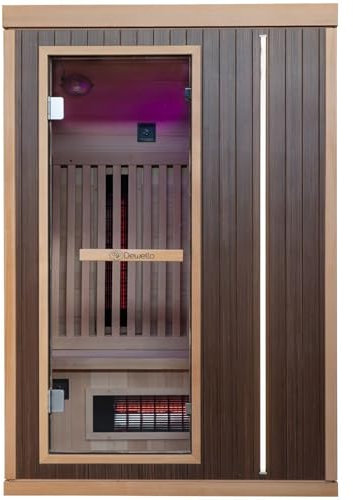 XL Luxus LED Infrarotsauna - Infrarotkabine 130x105 Dual-Therm Vollspektrum 2025