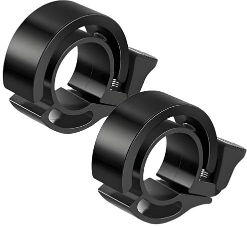 Campanello da bicicletta per mountain bike, 2025 – 120 dB MTB/bici da corsa, per bicicletta e scooter | Mini campana con supporto per tutte le stagioni (nero)