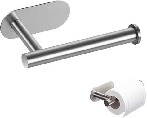 Toilettenpapierhalter, Selbstklebender Toilettenpapierhalter, Klorollenhalter für Bad und Küche, Edelstahl Rostfrei Klopapierhalter für Wandmontage, klopapierhalter WC Ohne Bohren, Einheitsgröße