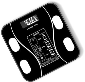 KIXZSAZ ABS Digital Weight Scale Replacement Bluetooth-compatible 5.0 18 Language USB Charging Battery Powered Weighing Scales
