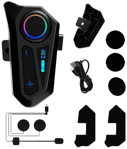 Genérico Auriculares De Casco De Motocicleta: Auricularees, Auriculare Impermeables | De Altavoces Estéreo De Cancelación De Ruido, Intercomunicador De Casco A Mano, Equipo De Audio Recargabl