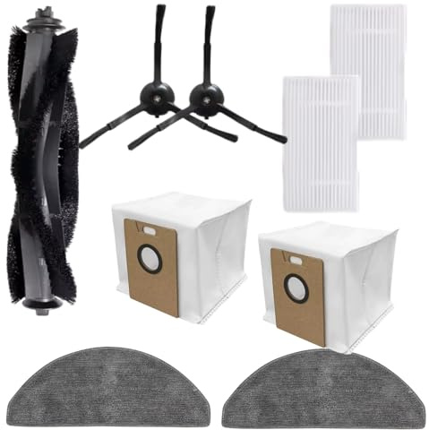 theoutlettablet Rodillo Central, Cepillos Laterales y Filtros Hepa de Repuesto Compatible con Robot Aspirador Tapo RV30 MAX Plus / RV30 / RV20 MAX Plus / RV20