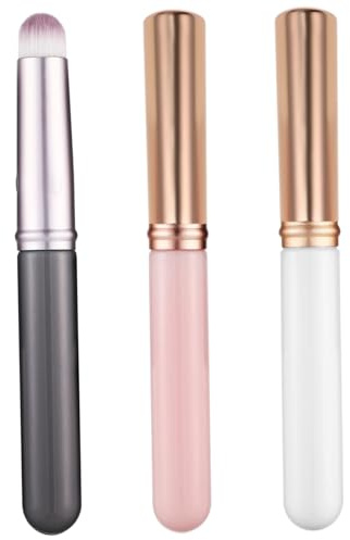Veemoon 3stücke Teiliges Concealer Kappe Mini-lippen Gesichts-make-up-pinsel Synthetische Fasern Für Präzise Abdeckung Sanfte Anwendung Und Komfortablen Griff Geeignet Für Verschiedene