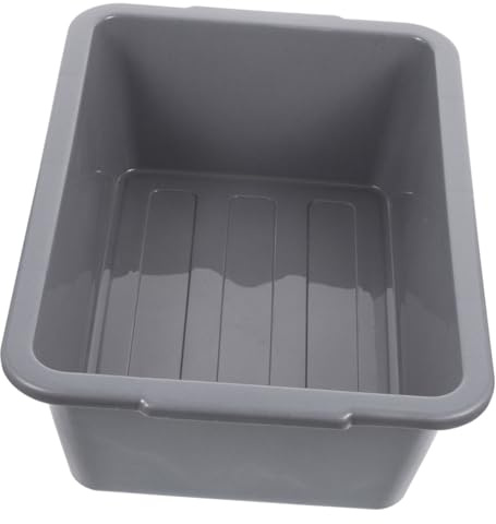 BESTYASH Thickened Rectangular Plastic Basin for Washing and Storage, Lightweight Kitchen Organizer Bowl Suitable for Dining Table and Coffee Shops, Sturdy Food Storage Container