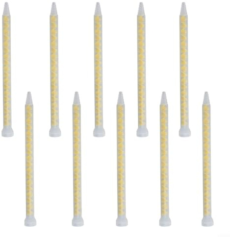 Lot de 10 embouts mélangeurs statiques série 10-18 AB Buse de mélange de colle à deux composants en plastique ABS 214 mm (B)